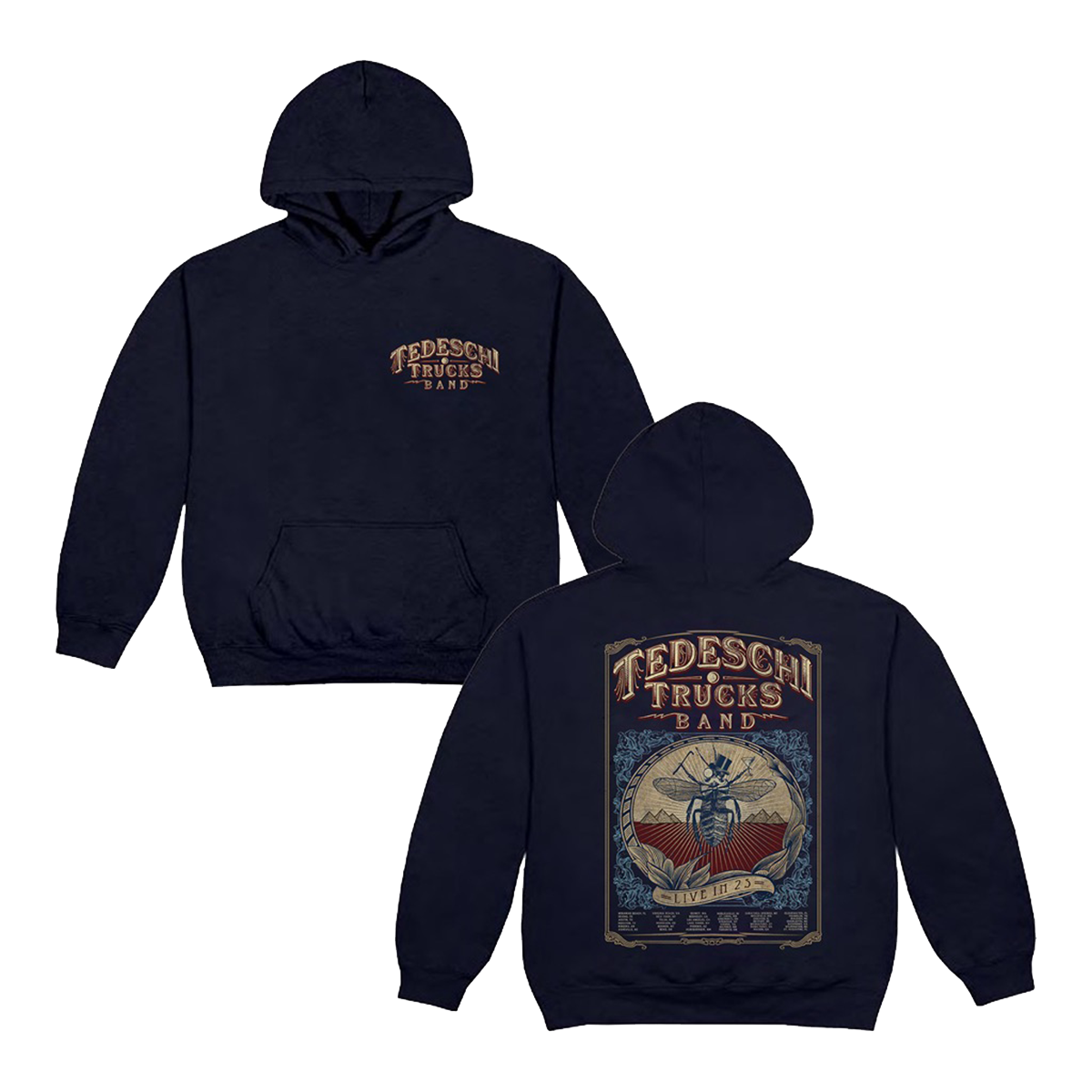 TTB Navy Tour Hoodie – Tedeschi Trucks Band MT