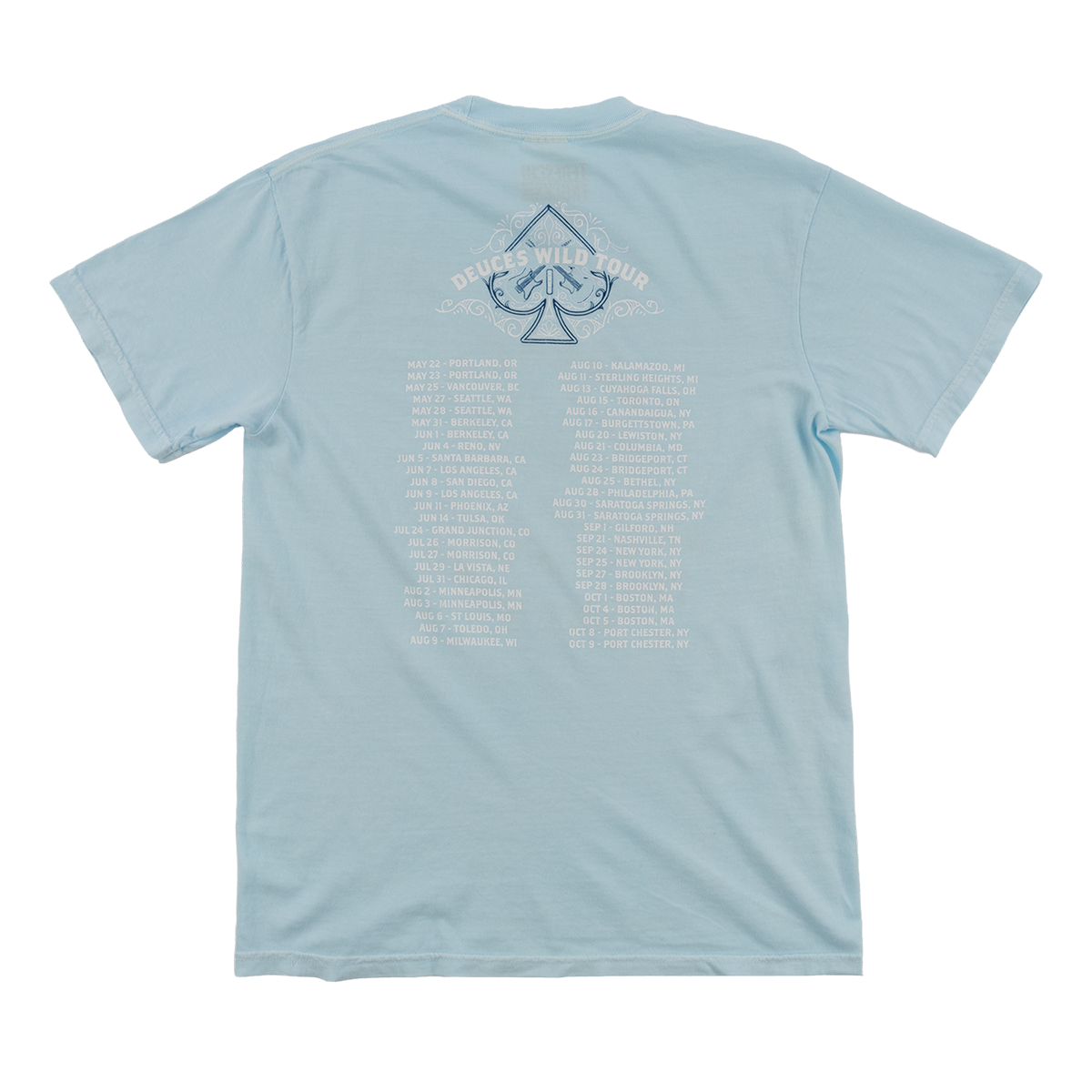 Deuces Wild Spade Tour T-Shirt - Chambray