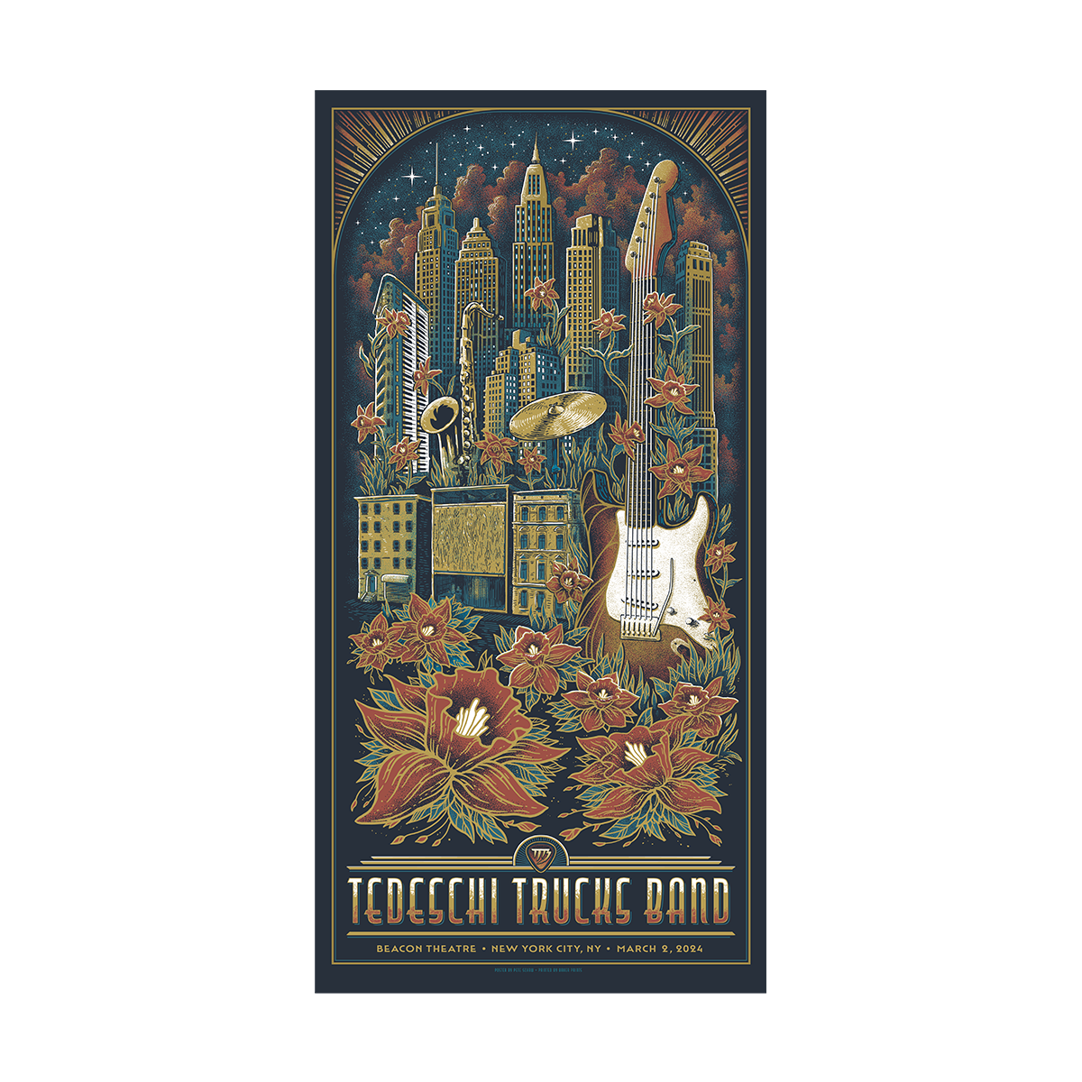 3/2/24 New York, NY Night 3 Poster – Tedeschi Trucks Band