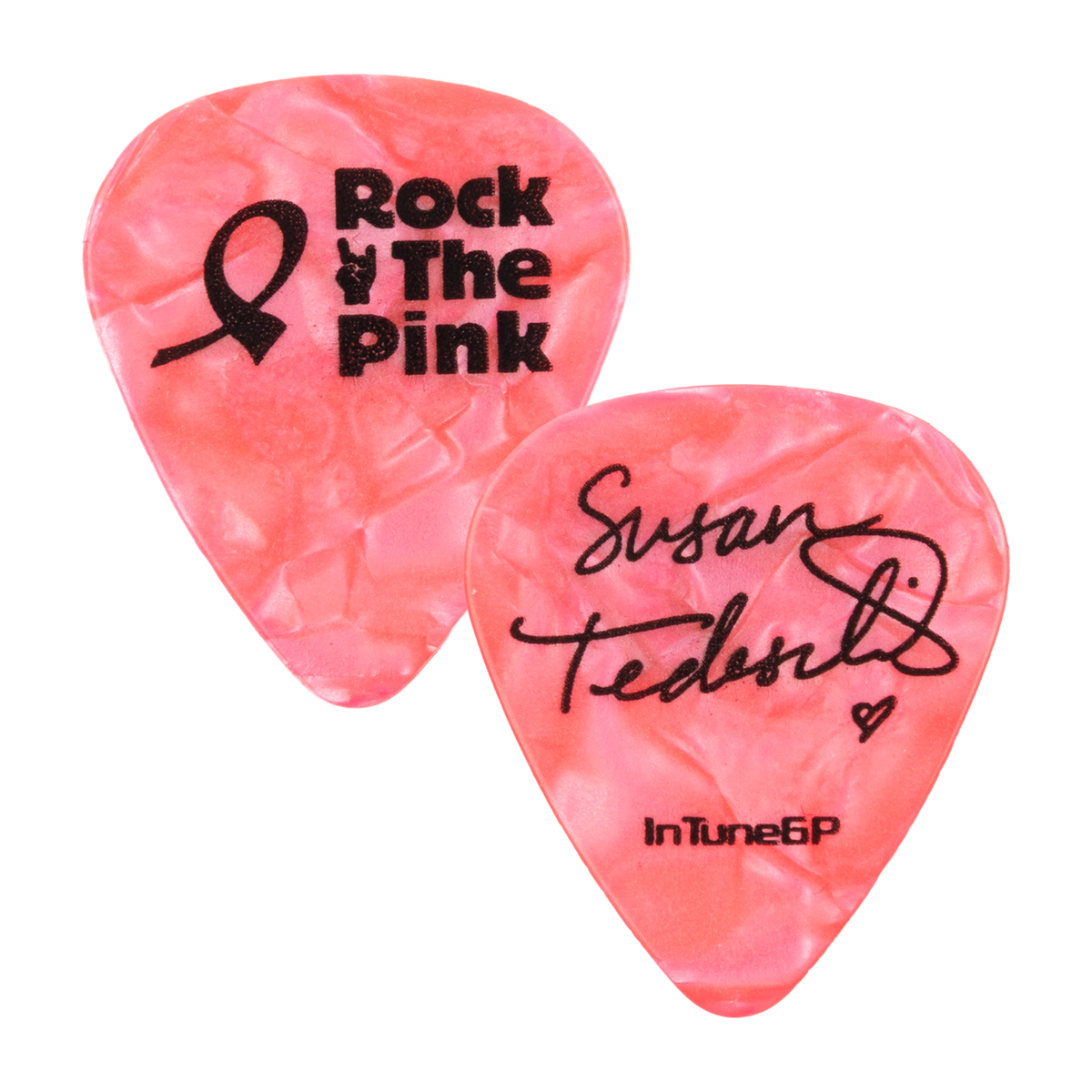 Rock The Pink Guitar Pick