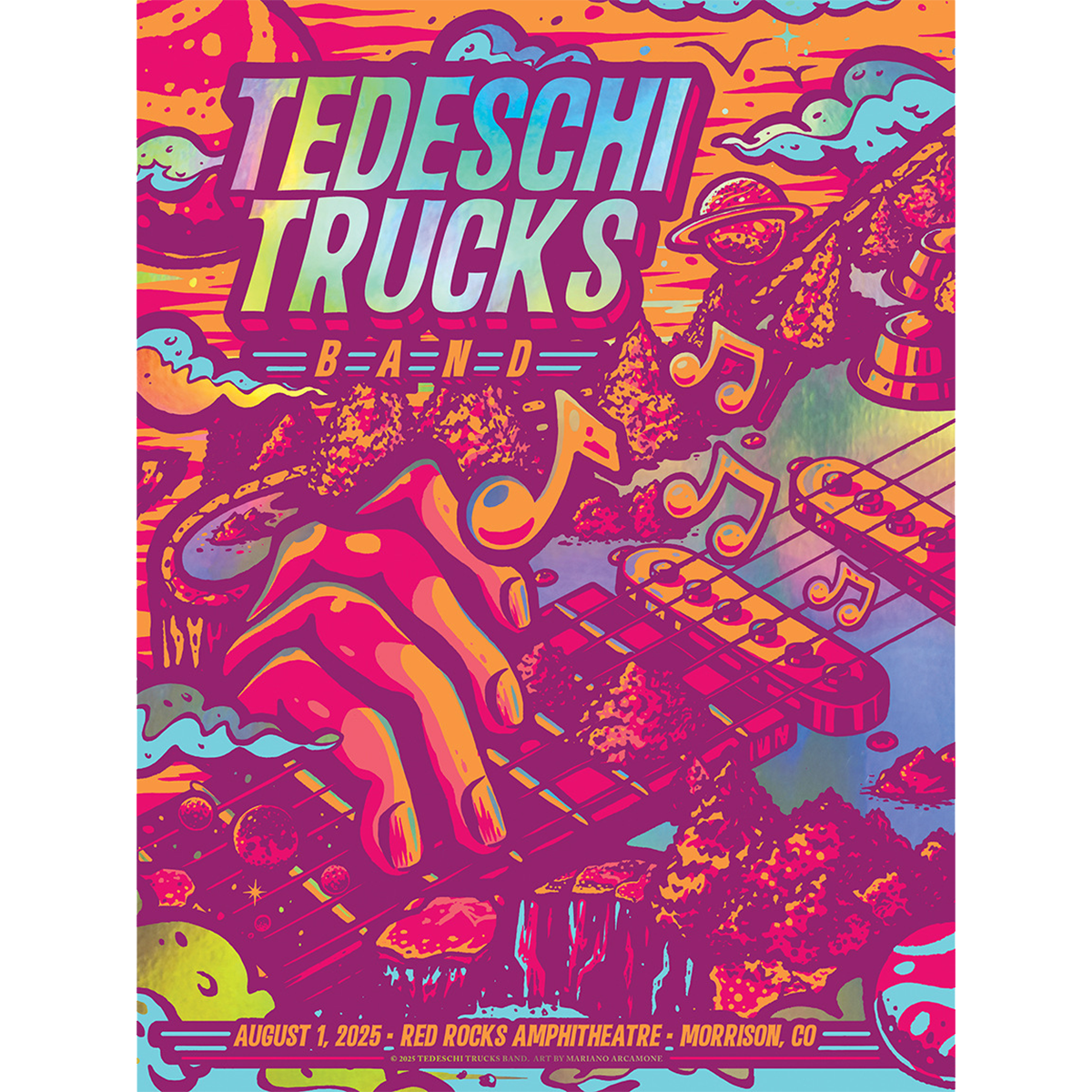 Red Rocks 8/1 Foil Poster