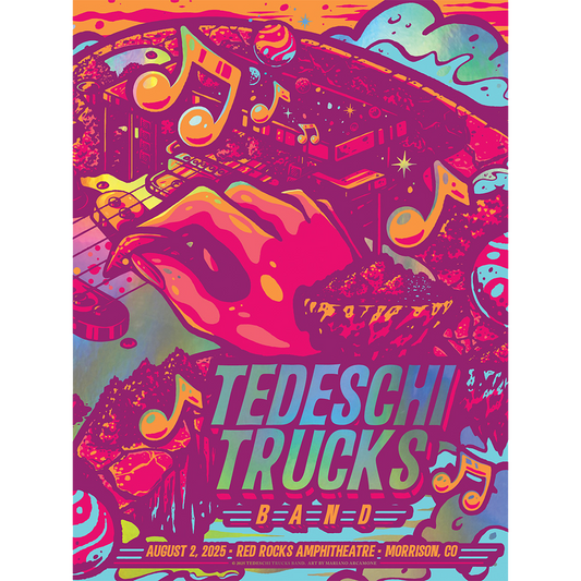 Red Rocks Foil Poster