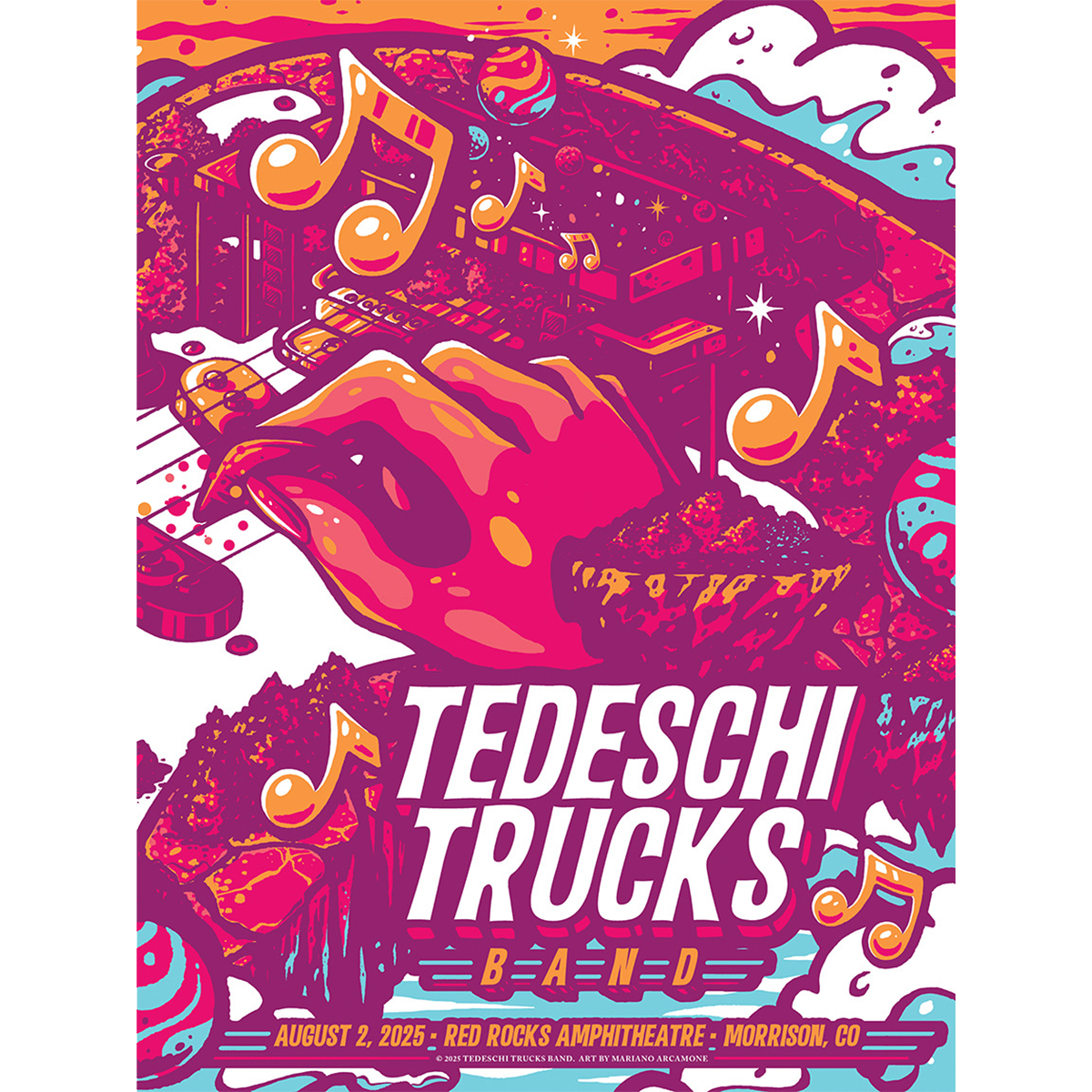Red Rocks 8/2 Poster