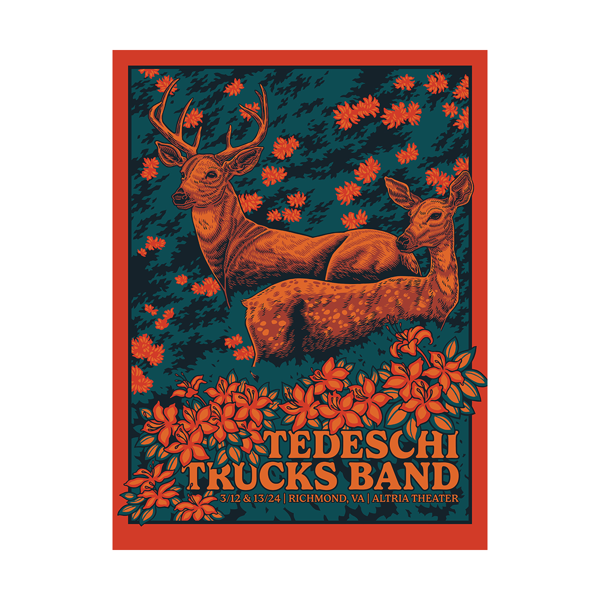 3/12/24 Richmond, VA Night 2 Poster – Tedeschi Trucks Band