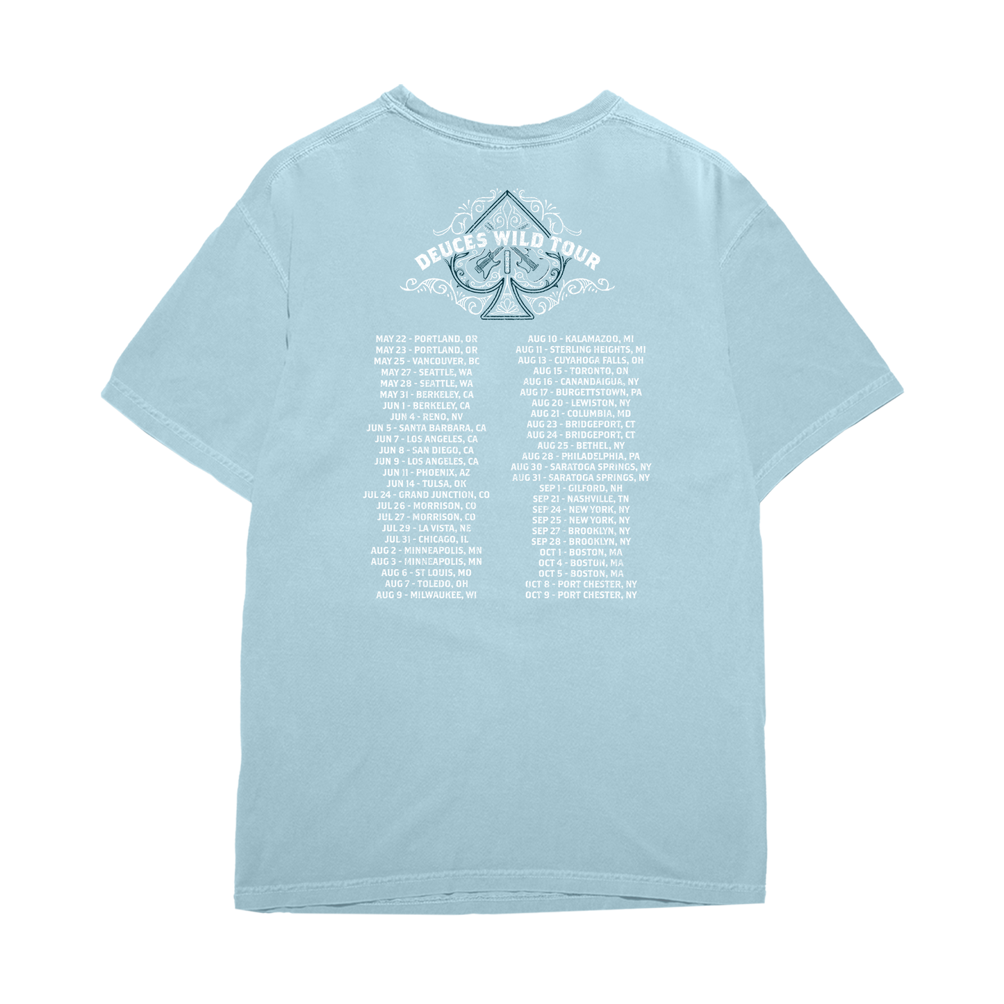 Deuces Wild Spade Tour T-Shirt - Chambray