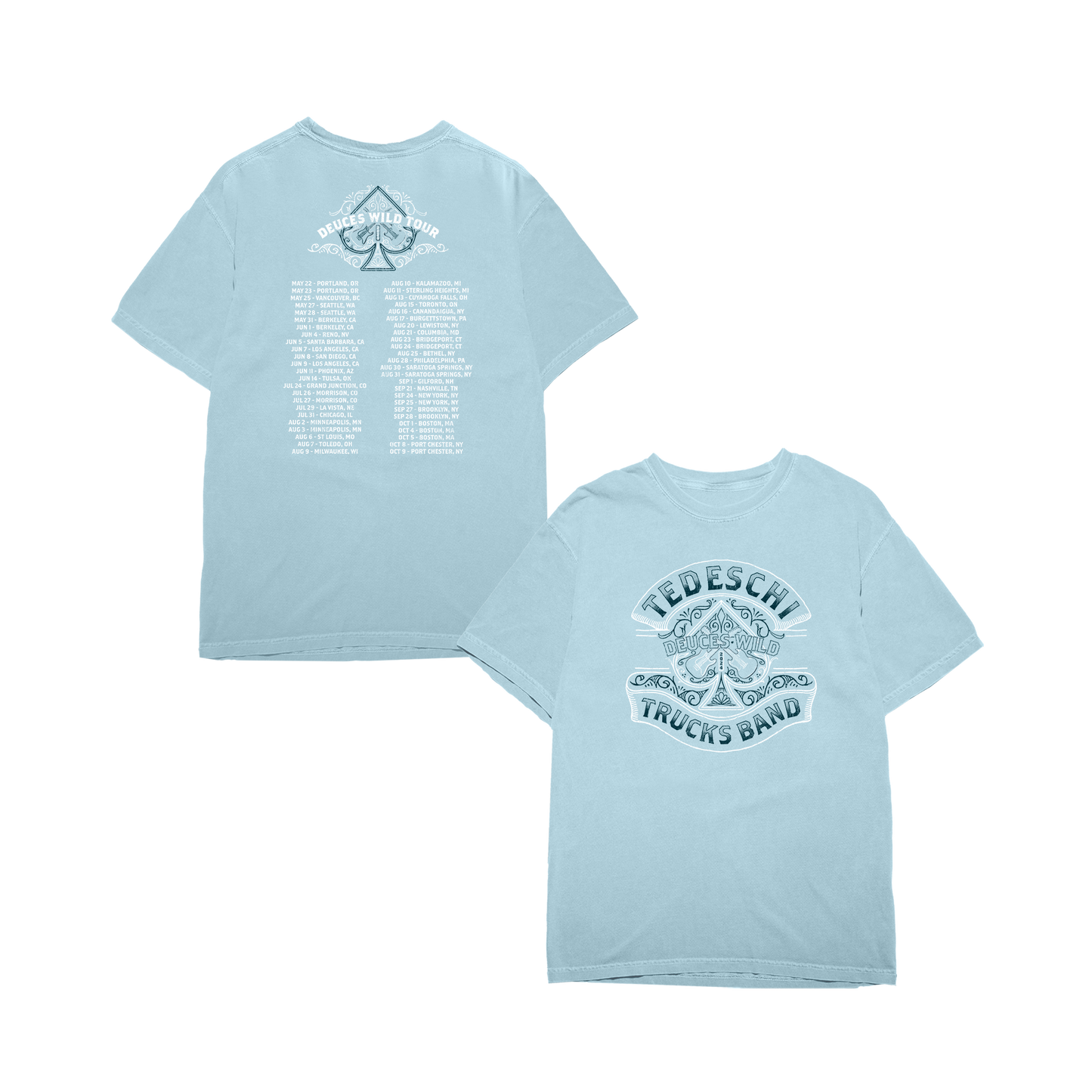 Deuces Wild Spade Tour T-Shirt - Chambray