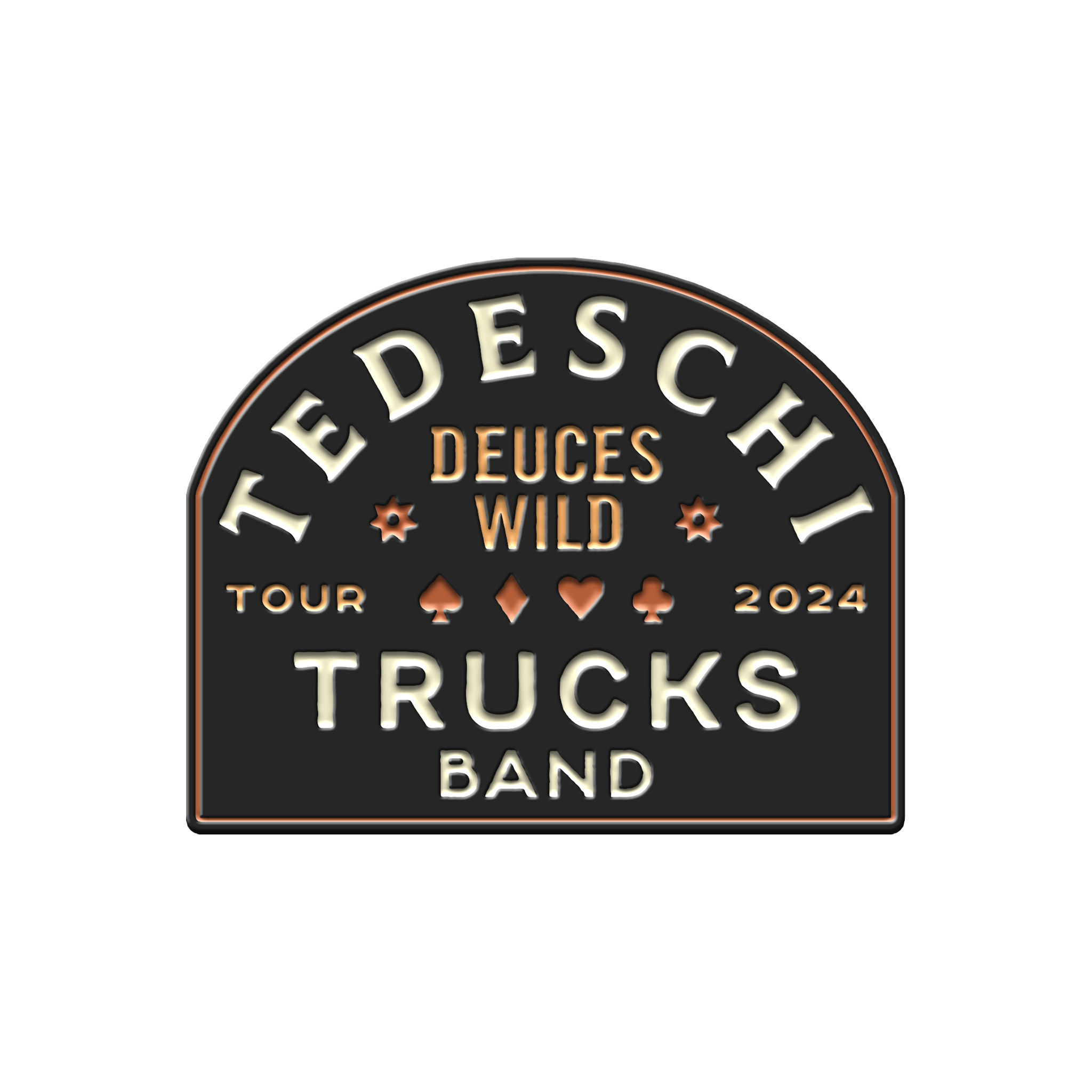 Deuces Wild Logo Enamel Pin – Tedeschi Trucks Band