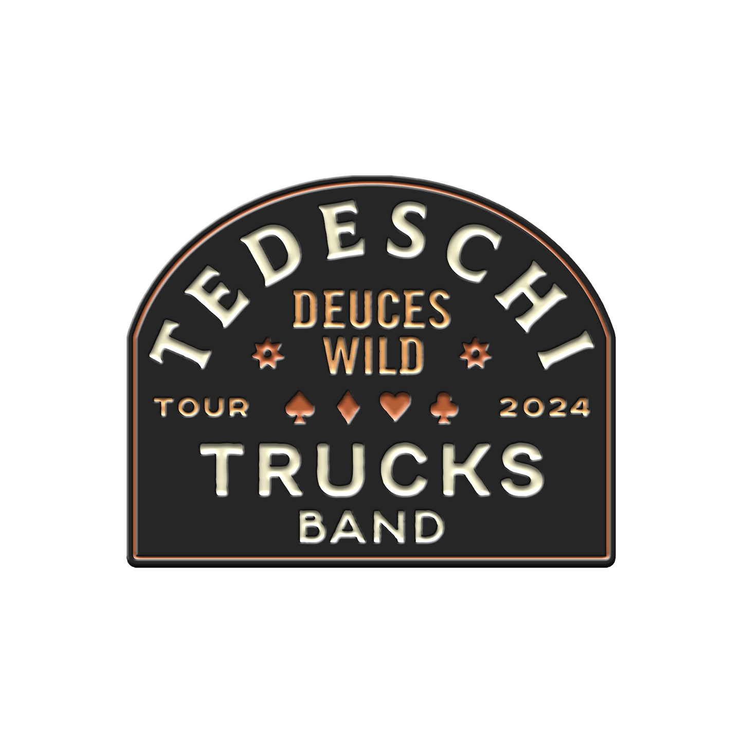 Deuces Wild Logo Enamel Pin